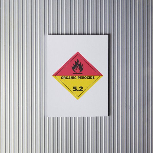 Organisch peroxide 5.2 Etiket Sticker