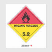 Organisch peroxide 5.2 Etiket Sticker (Vel)