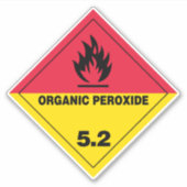 Organisch peroxide 5.2 Etiket Sticker (Voorkant)