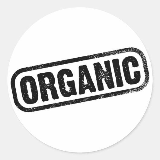 Organisch Ronde Sticker (Voorkant)