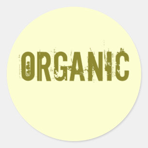 organisch ronde sticker