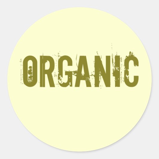 organisch ronde sticker (Voorkant)