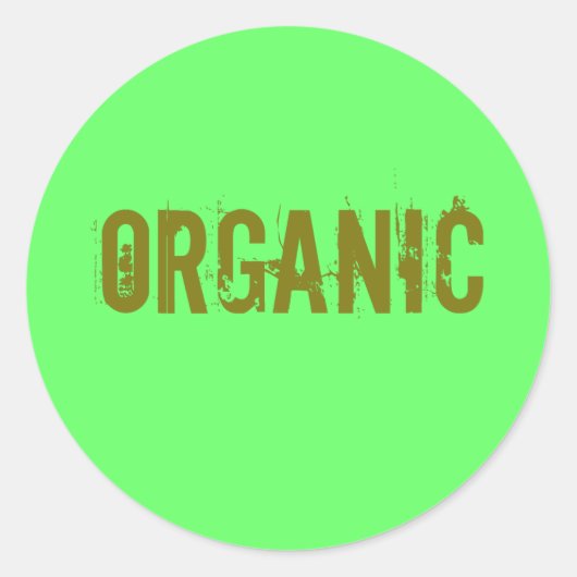 organisch ronde sticker (Voorkant)
