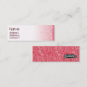 ORGANISCH rood Mini Visitekaartje (Voorkant / Achterkant)