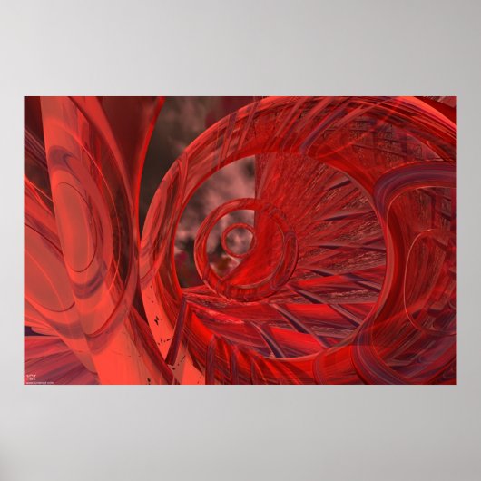 Organisch - rood poster (Voorkant)