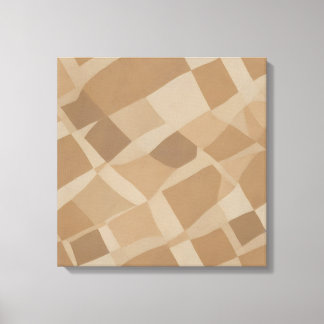 Organisch schaakbord – Modern Abstract Canvas Afdruk