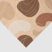 Organisch vormpatroon met aardtoon tissuepapier (Detail)