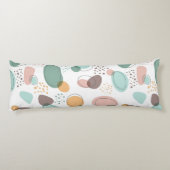 Organisch vormt een modern naadloos patroon lichaamskussen (Achterkant)