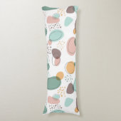 Organisch vormt een modern naadloos patroon lichaamskussen (Voorkant Verticaal)