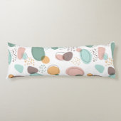 Organisch vormt een modern naadloos patroon lichaamskussen (Voorkant)