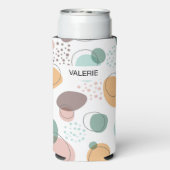 Organisch vormt een modern naadloos patroon seltzer blikjeskoeler (Seltzer Achterkant)