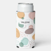 Organisch vormt een modern naadloos patroon seltzer blikjeskoeler (Seltzer Voorkant)