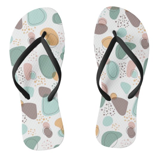 Organisch vormt een modern naadloos patroon teenslippers (Voetbed)