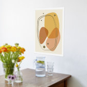 Organisch vormt modern poster (Laag (Keuken))