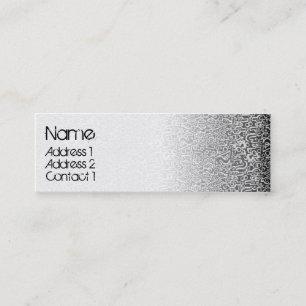 ORGANISCH zwart Mini Visitekaartje