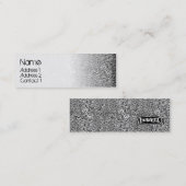 ORGANISCH zwart Mini Visitekaartje (Voorkant / Achterkant)