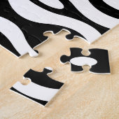 Organisch zwart-wit legpuzzel (Zijkant)