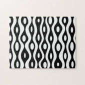 Organisch zwart-wit legpuzzel (Horizontaal)