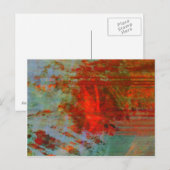 Organische abstrac #1472 briefkaart (Voorkant / Achterkant)