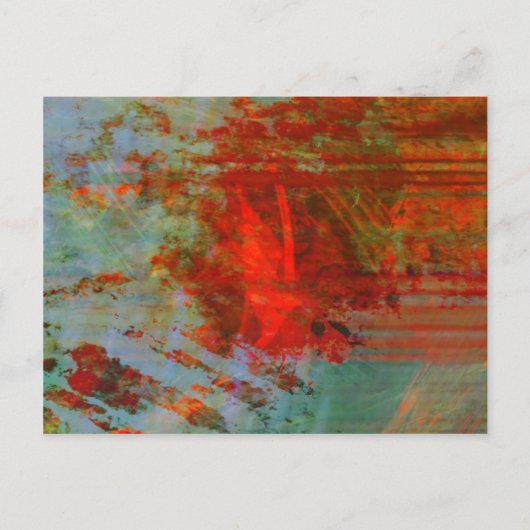 Organische abstrac #1472 briefkaart (Voorkant)