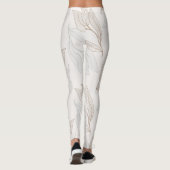 Organische Abstracte blad ontwerp Leggings (Achterkant)