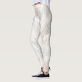 Organische Abstracte blad ontwerp Leggings (Links)