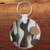 Organische Abstracte Sculpturale Moderne Sleutelhanger (Voorkant)