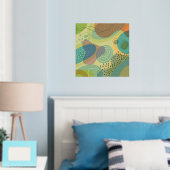 Organische Abstracte vormen Folie Afdrukken (Insitu (Slaapkamer))