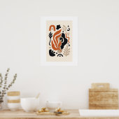 Organische Abstracte Wandkunst | Modern Boho Neutr Poster (Keuken)