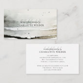 Organische Abstracte Waterverf Sieraden Designer Visitekaartje (Voorkant / Achterkant)