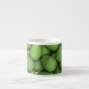 Organische avocado's espresso kop