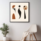 Organische Balansvormen Poster