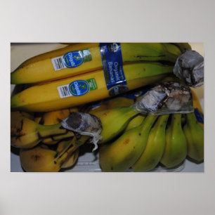 Organische bananen poster
