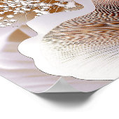 Organische bloei vormen – Getextureerde abstracte  Poster (Hoek)