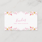 Organische botanische Waterverf Rozen Visitekaartje (Voorkant)