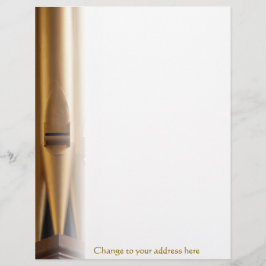 Organische briefkop met adres briefhoofd sjabloon