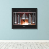 Organische buizen "Heilig, Heilig, Heilig..." Verp Canvas Afdruk (Insitu (Houten vloer))