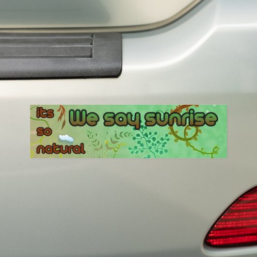 Organische Bumpersticker (Op auto)