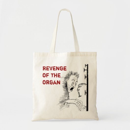 Organische cartoon zak tote bag (Voorkant)