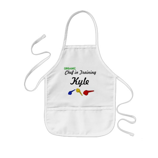 Organische Chef in opleiding Kinder Schort (Voorkant)
