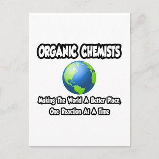 Organische chemici...De wereld verbeteren Briefkaart