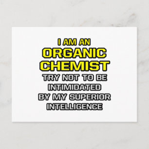 Organische chemicus...Superieure intelligentie Briefkaart