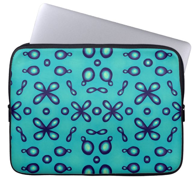 Organische Chemie Atomic Orbitals Patroon Laptop Sleeve (Voorkant)