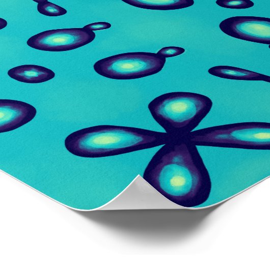 Organische Chemie Atomic Orbitals Patroon Poster (Hoek)