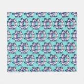 Organische chemie Benzeenmoleculen Fleece Deken (Voorkant (Horizontaal))