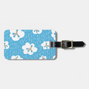 Organische Chemie Molecule Patroon Wetenschap Geek Bagagelabel