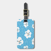 Organische Chemie Molecule Patroon Wetenschap Geek Bagagelabel (Voorkant verticaal)