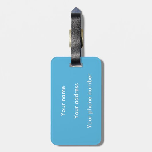 Organische Chemie Molecule Patroon Wetenschap Geek Bagagelabel (Achterkant verticaal)