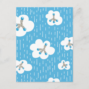 Organische Chemie Molecule Patroon Wetenschap Geek Briefkaart