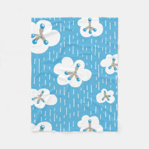 Organische Chemie Molecule Patroon Wetenschap Geek Fleece Deken